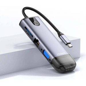 Mcdodo Hu-7420 10in1 Type-C Gigabit Lan + Hdmı + Macbook + Vga Çoklayıcı Adaptör